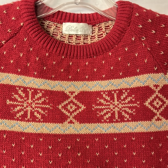 Dolce Petit Red Sweater - Long Ranglan sleeve - Size 10 - Picture 2 of 4